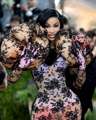 Cardi B Stuns In Lace At The 2026 Met Gala In New York City