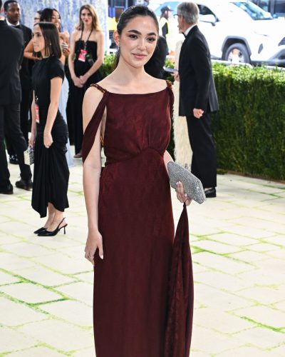 Charlotte Effron Dazzles In Burgundy At The 2026 Met Gala