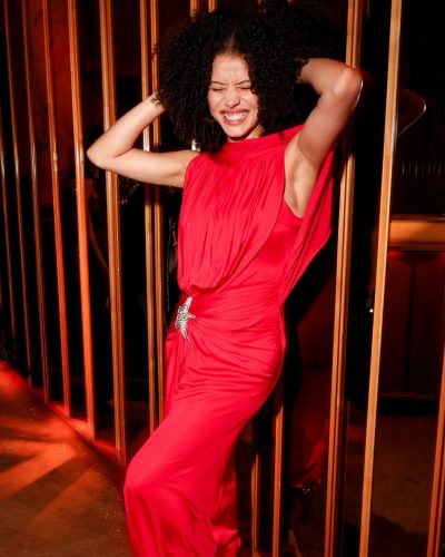 Chase Infiniti Dazzles In Red At Pre-Met Gala Party In NYC 2026