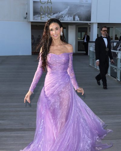 Demi Moore Dazzles In Lavender Gown At Cannes Film Festival 2026