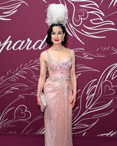 Dita Von Teese Dazzles In Pink At Chopard The Miracles Gala 2026