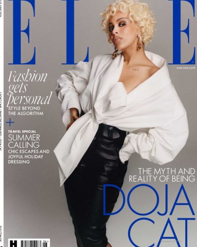 Doja Cat Dazzles In White Ensemble For Elle UK June 2026