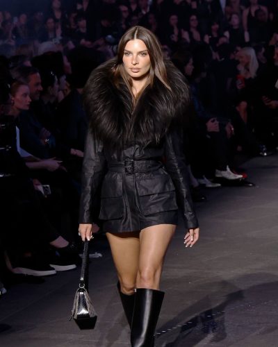 Emily Ratajkowski Dazzles In Black Ensemble At GucciCore Fashion Show In NYC 2026