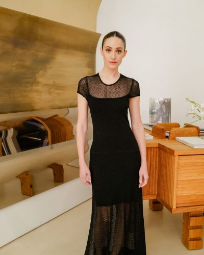 Emmy Rossum Dazzles In Elegant Black Dress At New York Design Week Celebration 2026