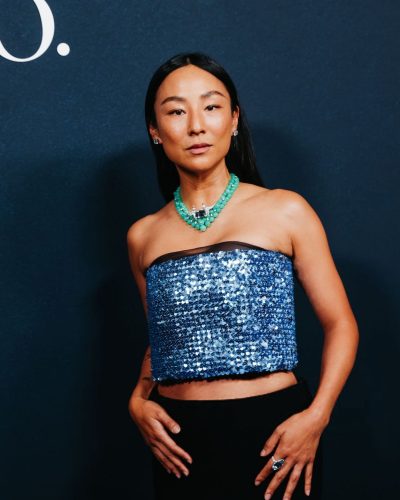 Greta Lee Dazzles In Blue At Tiffany & Co.’s Blue Book Launch 2026