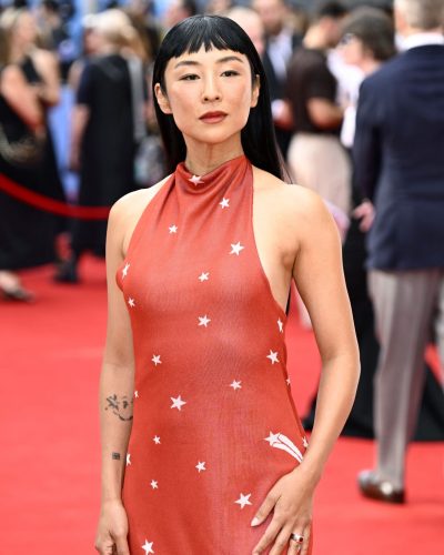 Greta Lee Dazzles In Starry Red Dress At Toy Story 5 Launch In London 2026