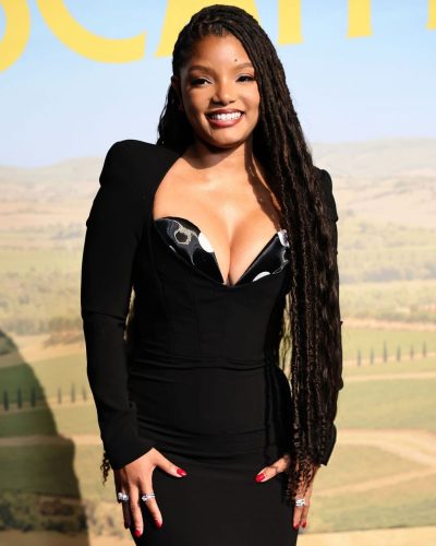 Halle Bailey Dazzles At The Premiere Of ’You Me & Tuscany’ In Black Dress 2026