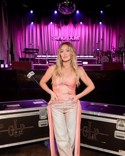 Hilary Duff Shines In A Dazzling Pink Ensemble At SiriusXM In LA 2026