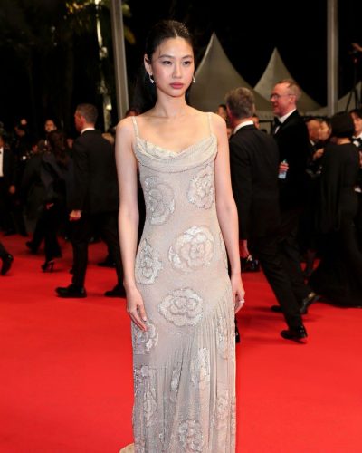 Hoyeon Jung Dazzles In A Floral Beaded Gown At Cannes 2026