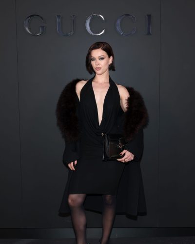 Jessica Alexander Dazzles In Black Ensemble At Gucci Cruise 2027 Show