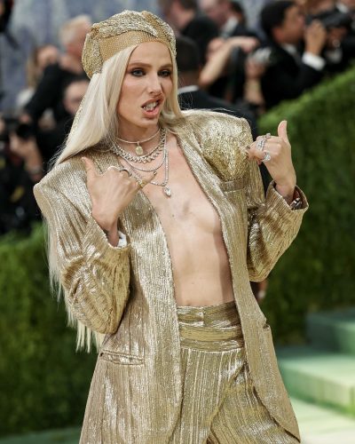 Lauren Wasser Dazzles In Gold At The 2026 Met Gala