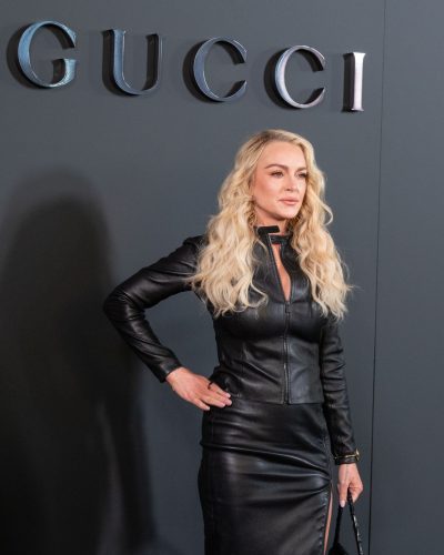 Lindsay Lohan Exudes Elegance At The Gucci Cruise 2027 Fashion Show In NYC
