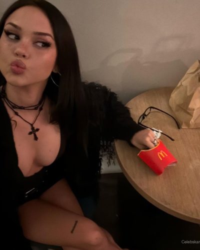 Maggie Lindemann Enjoys A Casual Night In With McDonald’s Fries 2026