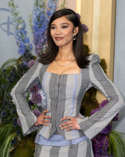 Malia Baker Dazzles In Striped Ensemble At 2026 Disney Upfront