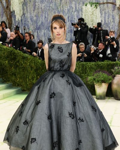 Maya Hawke Dazzles In A Black Floral Ballgown At The 2026 Met Gala