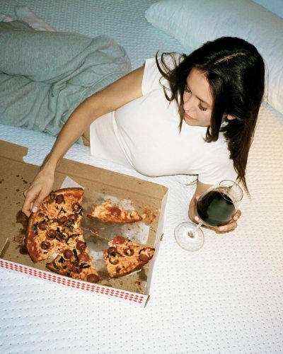 Nina Dobrev Enjoys A Cozy Night In With Pizza And Wine On Instagram 2026