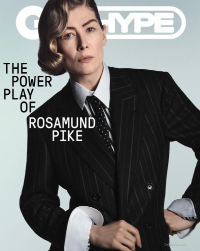 Rosamund Pike Exudes Elegance In Striped Suit For GQ Hype May 2026