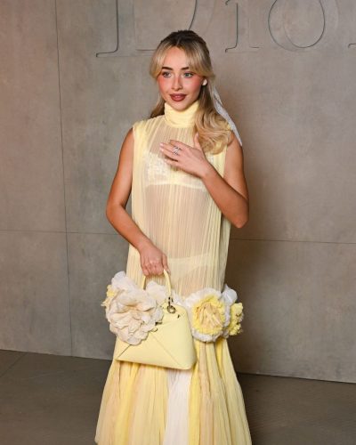 Sabrina Carpenter Dazzles In Yellow At 2027 Dior Cruise Show
