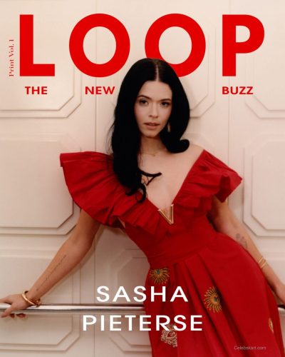 Sasha Pieterse Dazzles In Red Gown For Loop Magazine May 2026