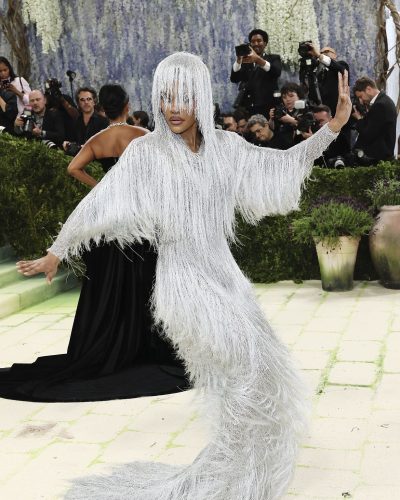 Teyana Taylor Dazzles In Silver Fringe At 2026 Met Gala