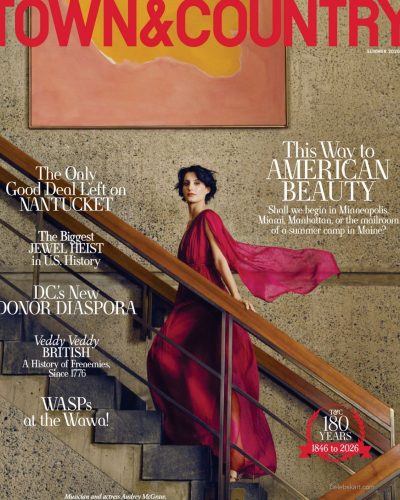 Audrey McGraw Dazzles In A Flowing Red Gown For Town & Country Summer 2026