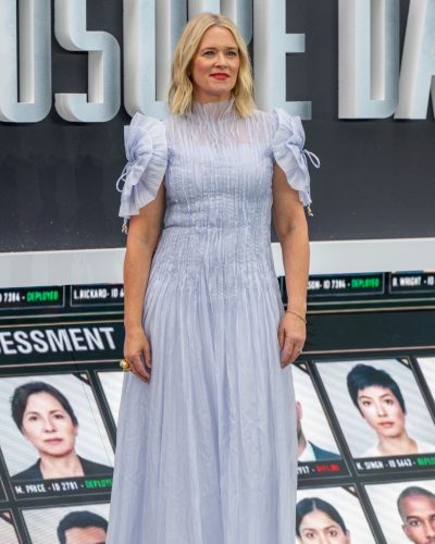 Edith Bowman Dazzles In Ethereal Blue Dress At Disclosure Day Premiere 2026