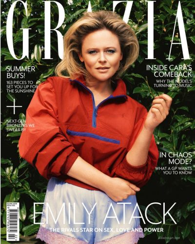 Emily Atack Dazzles In Red And Blue For Grazia UK June 2026