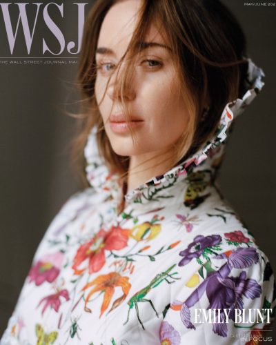 Emily Blunt Dazzles In Floral Print For WSJ Magazine Cover June 2026