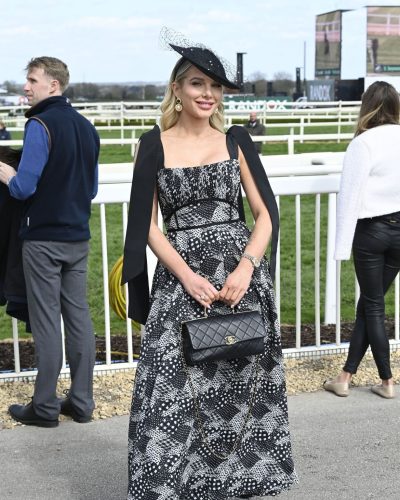 Helen Flanagan Stuns In Elegant Black And White Ensemble At Aintree Festival 2026