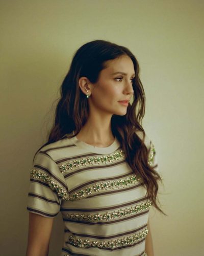 Nina Dobrev Radiates Elegance In A Striped Photoshoot For June 2026