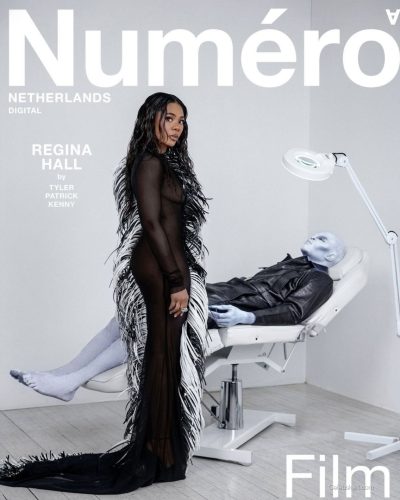 Regina Hall Dazzles In A Bold Black And White Ensemble For Numero Netherlands 2026