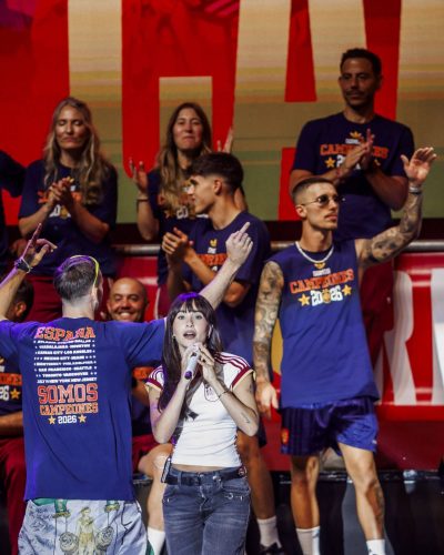 Aitana Ocaña Performs at World Cup Celebration in Madrid July 2026