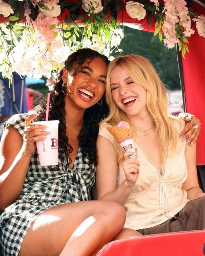 Chandler Kinney and Lexi Minetree at Baskin-Robbins Event in July 2026