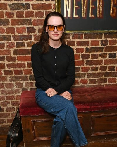 Daisy Ridley at Midnight at the Never Get Press Night Afterparty 2026