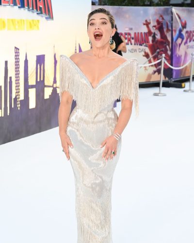 Florence Pugh at Spider-Man: Brand New Day UK Premiere in London 2026
