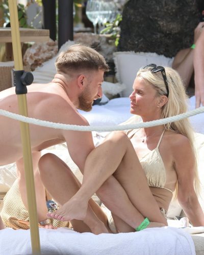 Kerry Katona and Paolo Margaglione Relaxing by the Pool in Spain 2026