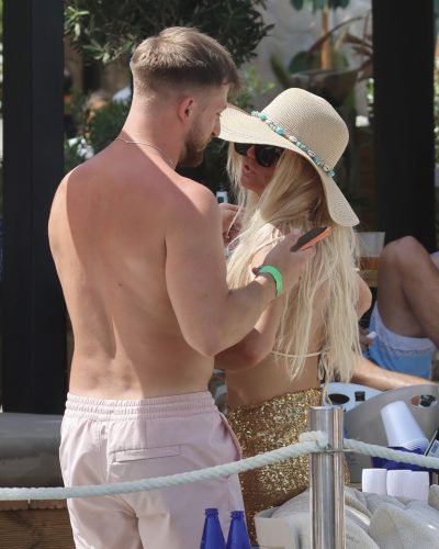 Kerry Katona and Paolo Margaglione Relaxing by the Pool in Spain 2026 - Photo 3