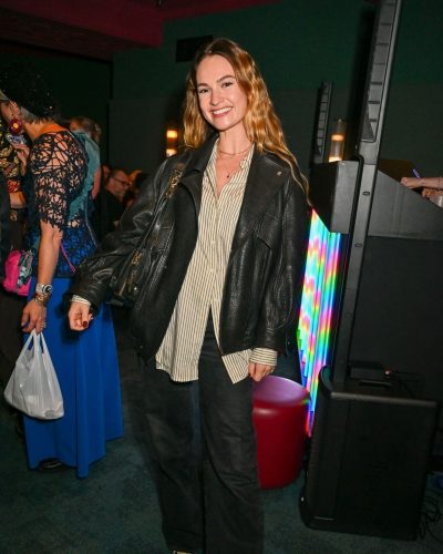 Lily James at End of the Rainbow Press Night Afterparty in London 2026 - Photo 2