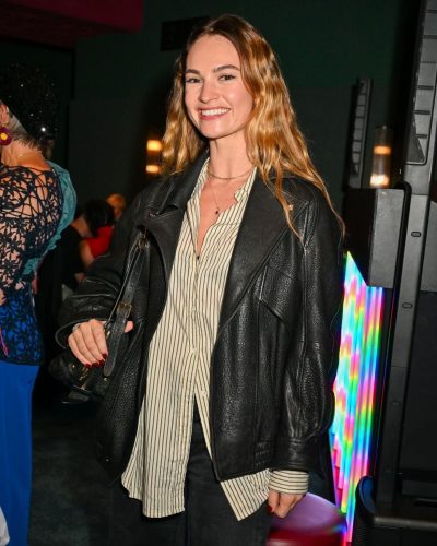 Lily James at End of the Rainbow Press Night Afterparty in London 2026 - Photo 3