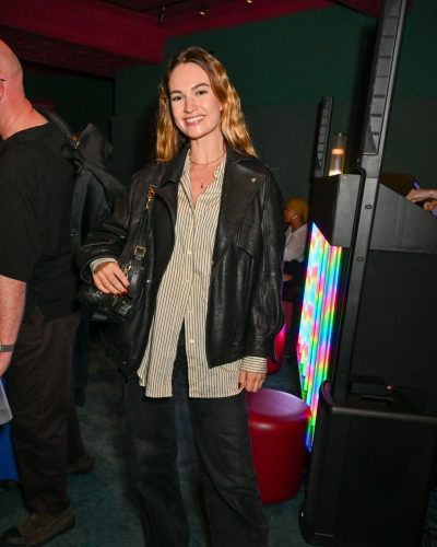 Lily James at End of the Rainbow Press Night Afterparty in London 2026 - Photo 4