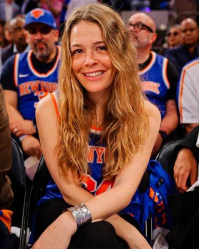 Maggie Rogers at New York Knicks vs Cleveland Cavaliers Game in May 2026