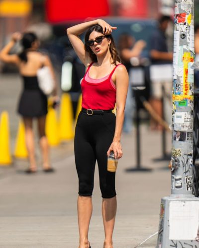 Monica Barbara Seen in the East Village, New York City, July 2026
