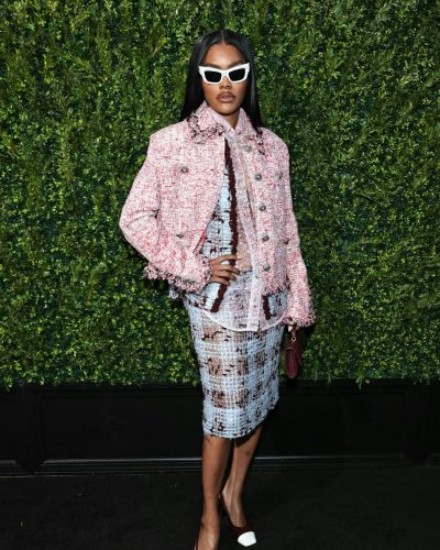 Teyana Taylor at Chanel Tribeca Festival Artists Dinner in New York City, June 2026